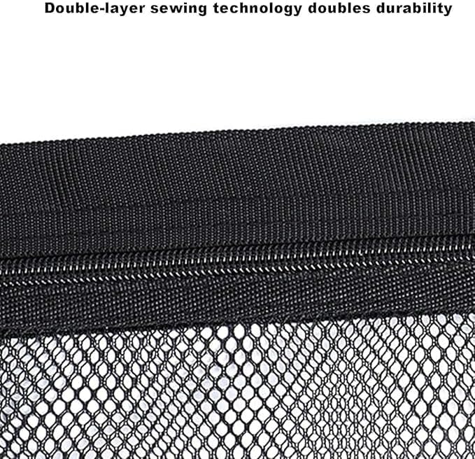 1 Pack Car Ceiling Cargo Net Fit for Ford Escape 2020-2023 2024 Roof Storage Organizer Heavy Duty Overhead Mesh Bag Polyester Double-Layer Zipper Design