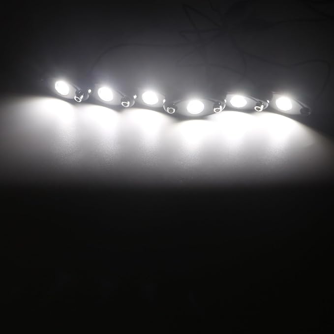 12 Pods LED Rock Lights Neon Underglow Light for Car Truck ATV SUV | Under Body Glow Light Trail Fender Lighting