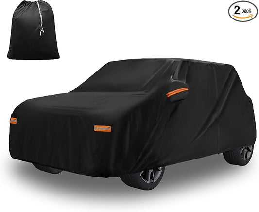 X AUTOHAUX Car Cover for Mini Cooper 2DR 2002-2021 210D-PU Outdoor Full Car Cover All Weather with Door Zipper