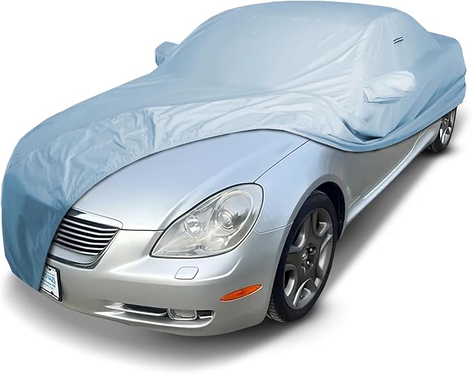 iCarCover Custom Car Cover for Lexu s SC, Waterproof All Weather Rain Snow UV Sun Protector for Automobiles, Automotive Full Exterior Indoor Outdoor Car Cover (Year Fits 2002-2010)
