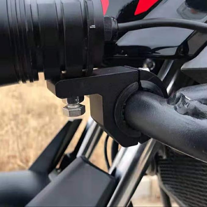 Motorcycle Bull Bar Mounting Bracket 2PCS Horizontal Light Mount Clamp Kit for 0.75" /0.87"/1.1"/1.25" Tubes fit for LED Driving Lights, Spotlights Fits Truck, ATV, & Motorcycle Crash Bars