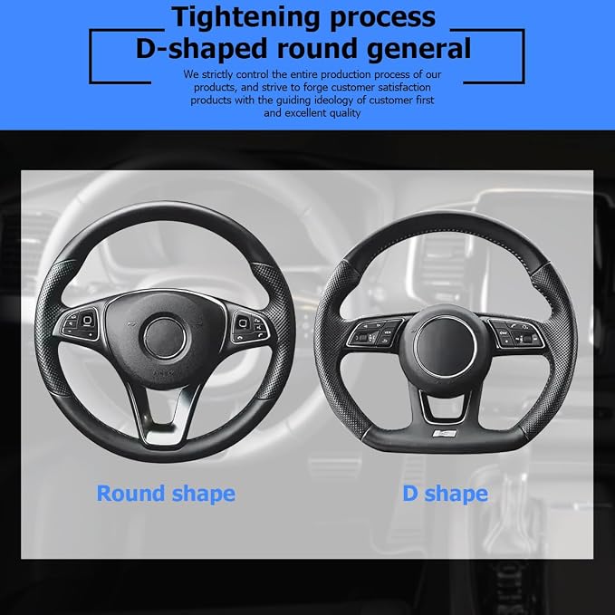 Osilly Bling Car Steering Wheel Cover, 15 Inch Rhinestones Soft Leather Elastic Steering Wheel Protector, Sparkly Crystal Diamond for Women Girls (Black/Red)