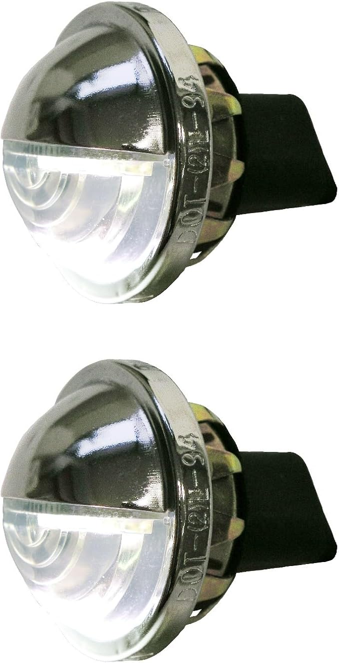 Peterson License Plate Utility Light Multi-pack (2) 298C LED Snap-In Style, White