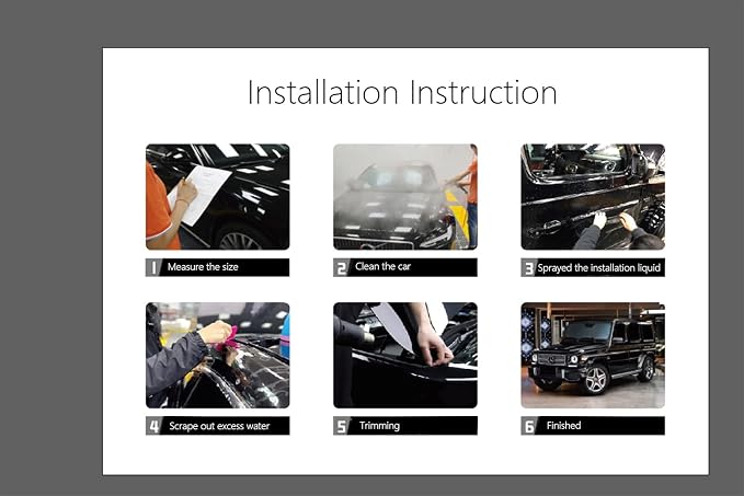 HOHOFILM Car Matte Paint Protection Film Matte Finish PPF Self Healing Automotive Vinyl Wrap Clear Vinyl 60" x3.2ft