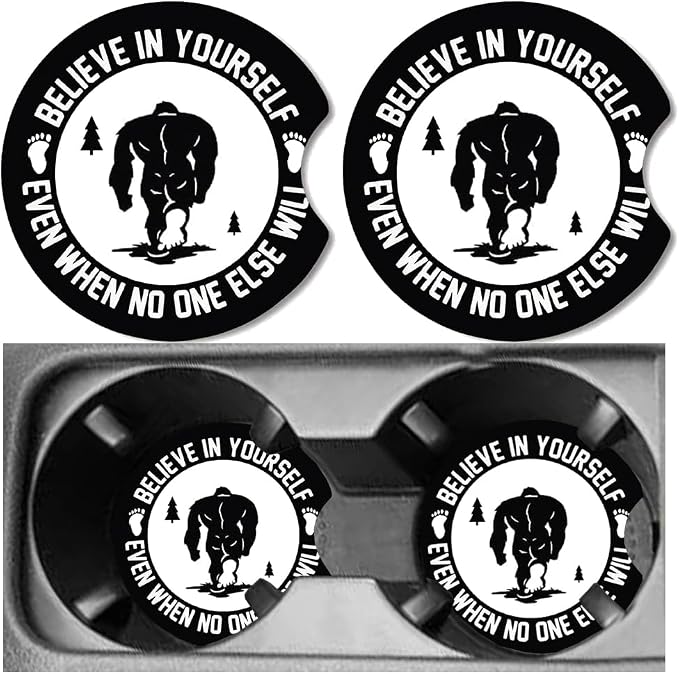 Car Cup Holder Coaster, Neoprene Universal Non-Slip Cup Holders, Car Accessories Interior for Women and Man Interior Sets 2 Pack (RYD-BD12)