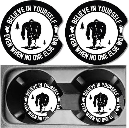 Car Cup Holder Coaster, Neoprene Universal Non-Slip Cup Holders, Car Accessories Interior for Women and Man Interior Sets 2 Pack (RYD-BD12)
