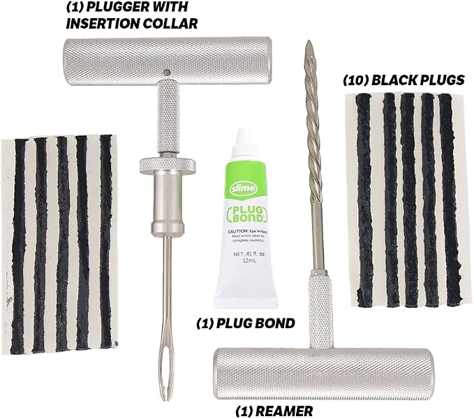 Slime 20290-1 Tire Plug Kit Pro Series, Ultimate Reamer Plugger Set