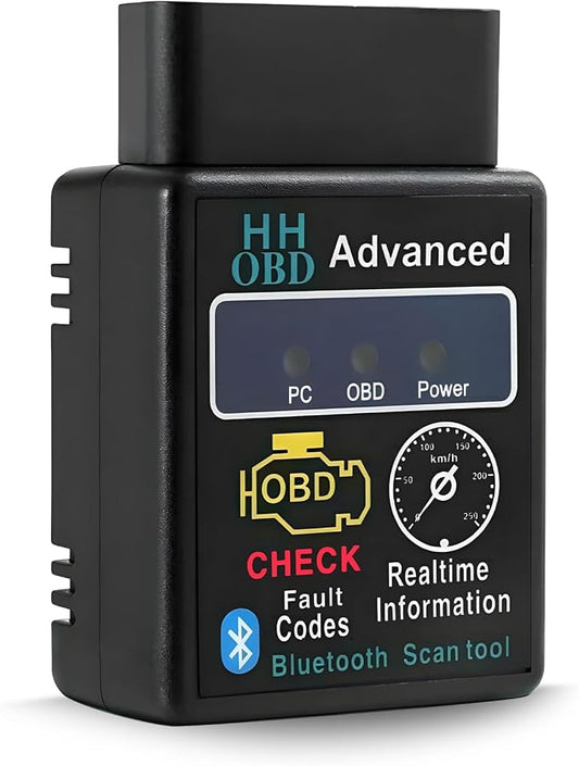 Bluetooth OBD2 Scanner for Car, OBD II Wireless Diagnostic Code Reader Bluetooth Scan Tool, Universal Professional Auto Engine Fault Diagnosis Tester Adapter, Car Accessories