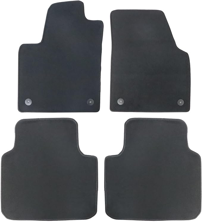 GXARTS Car Waterproof Floor Mats Carpet Full Set Compatible with Volkswagen Atlas 2018 2019 2020 2021 2022 2023 2024 2025 | All-Weather Protect, Non-Slip Backing Automobile Floor Liner