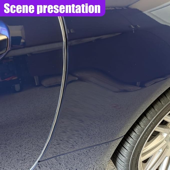 32Ft (10M) Car Door Edge Protector (White-10M) | Self-Adhesive Scratch Resistant U Shape Door Edge Guard Decoration, Anti-Collision Car Door Trim Strip for Truck, SUV, Sedan