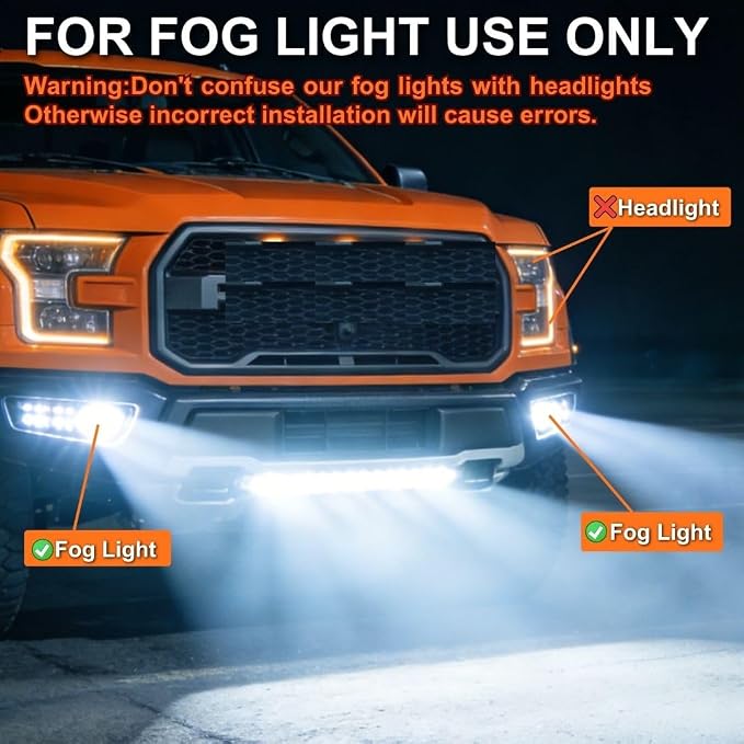 SEALIGHT H4/9003/HB2 Fog Light Bulbs, 40000LM 6500K Cool White, 1:1 Mini Size, H4 Bulb with 13000RPM Cooling Fan, 3 Mins Plug-N-Play, IP67 Waterproof Non-polarity, Pack of 2