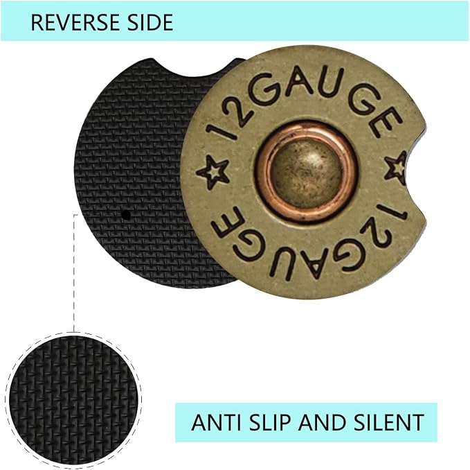 Car Cup Holder Coaster, Neoprene Universal Non-Slip Cup Holders, Car Accessories Interior for Women and Man Interior Sets 2 Pack (RYD-BD14)
