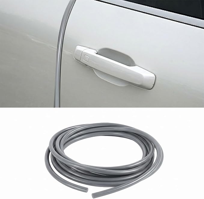 32Ft (10M) Car Door Edge Protector (Gray-10M) | Self-Adhesive Scratch Resistant U Shape Door Edge Guard Decoration, Anti-Collision Car Door Trim Strip for Truck, SUV, Sedan