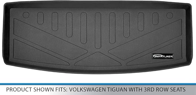 SMARTLINER Custom Fit Cargo Trunk Liner Floor Mat Behind 3rd Row for 2018-2024 Volkswagen Tiguan