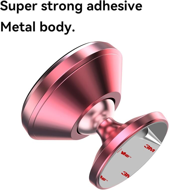 Coolpow【2 Packs Magnetic Phone Holder for Car【Strong Magnet】 Phone Holders for Your Car Phone Holder Mount【4 Metal Plate】 Universal Car Accessories for Women Men for iPhone Samsung Speakerphones