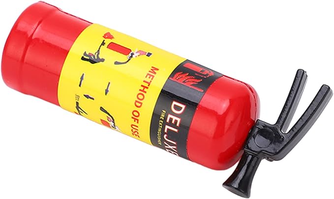RC Car Fire Extinguisher Simulation Design Vivid Lightweight Mini Fire Extinguisher Toy RC Car Accessories (Red)