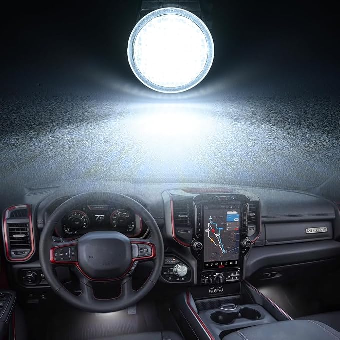 LED Interior Footwell Light Puddle Lights for Dodge Durango Nitro Ram 1500 2500 3500 1500 Classic LED Under Dashboard Courtesy FloorBoard Lamp Assembly 2Pcs