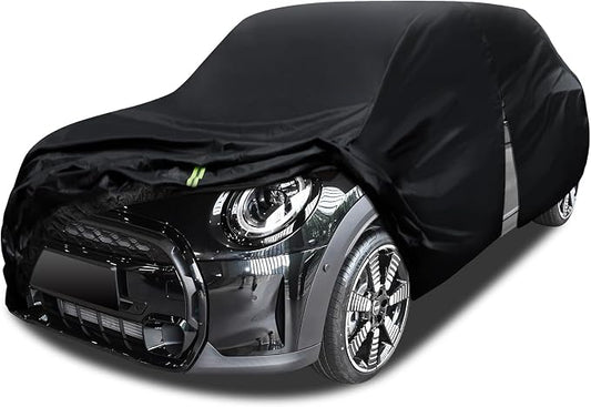 6 Layers Car Cover Waterproof All Weather for Automobiles, Size A1 Universal Fit for Nissan Versa, Kia Rio, Hyundai Accent, Audi TT, Porsche 718, BMW Z4, etc (UP to 177 inch)