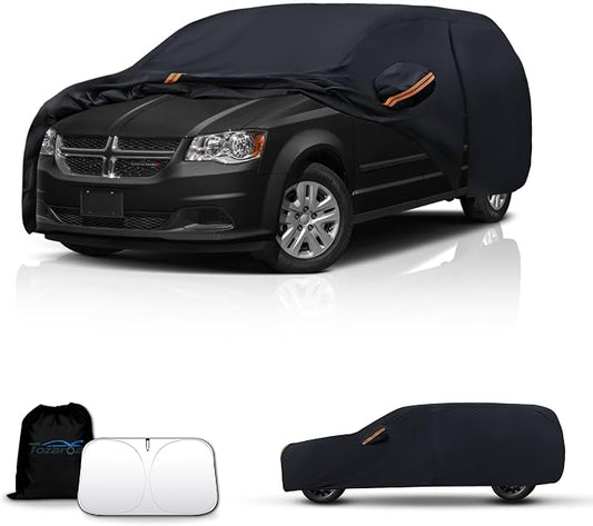 Hatchback Cover Outdoor Car Covers(Length up to 206 inch) Universal Fit for VW Golf,Honda Fit Honda Odyssey,Toyota Prius Sienna,Dodge Caravan,Lancer,Volvo V40 V60 etc Size H2(See Size Chart)