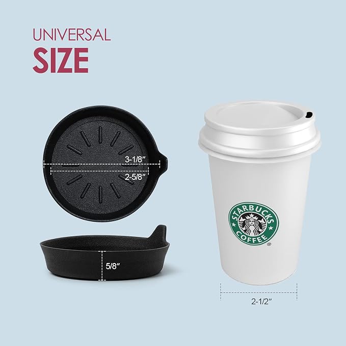 LEORAY Car Coasters for Cup Holder Silicone Car Cup Holder Coasters Pack of 2