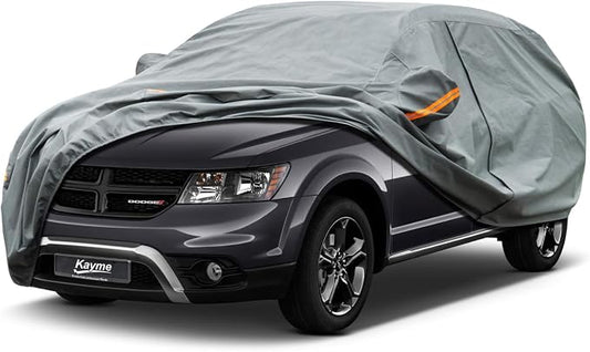 Kayme Heavy Duty SUV Car Cover Custom Fit Dodge Journey Waterproof All Weather for Automobiles, Full Exterior Covers Sun Rain UV Protection.（Deliver About 3-10 Days）