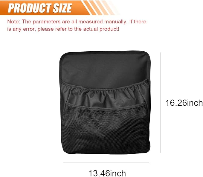 YoRise Car Trunk Organizer, Waterproof Oxford Cloth Backseat Car Organizer with Mesh Pouch, Automotive Storage Pocket, Seat Back Box Accessories for Cars, SUVs, Trucks (1PC)