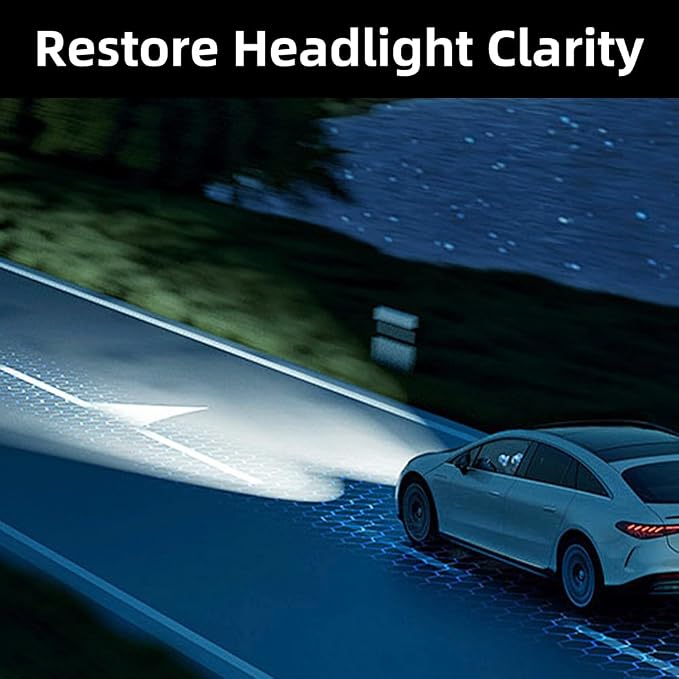 Automotive Headlight Restoration Kit 2025 New Automotive Headlight Cleaner, Multifunctional Car Headlight Polishing, Oxidized Kit for All Vehicle Types