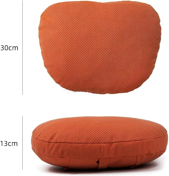 2 Pcs Car Headrest Neck Pillow for Driving,Universal Premium Suede Leather Soft and Comfortable Headrest,Three Gears of Height Adjustment Car Seat Headrest Pillow Car Interior Accessories