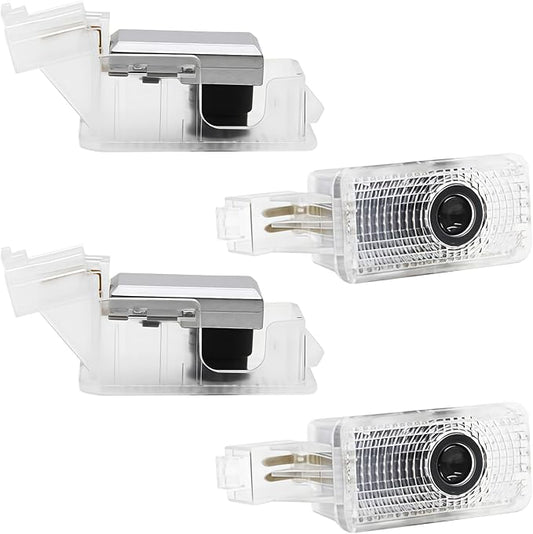 4 Pack Car Led Door Light Logo Projector Compatible with RLX/MDX/ZDX/TLX/TL/RDX Series, HD Welcome Lights Never Fade Door Light LED Puddle Light (White)