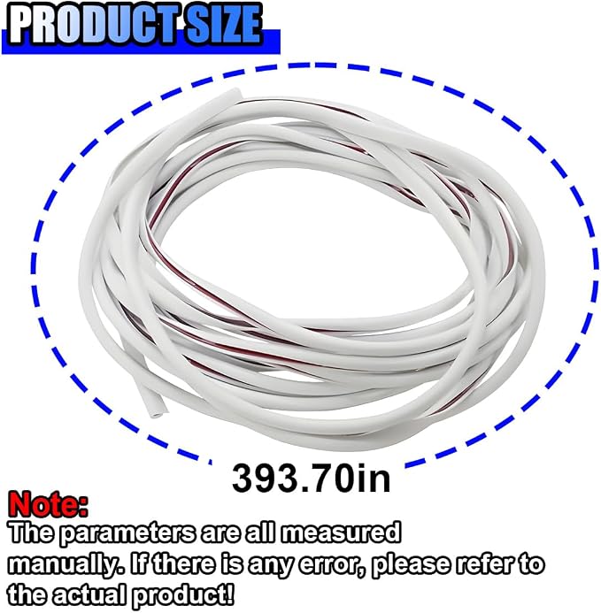 32Ft (10M) Car Door Edge Protector, Auto Trim Door Edge Guard,White | Anti-Collision Car Door Entry Guard Protective Strip, No Glue