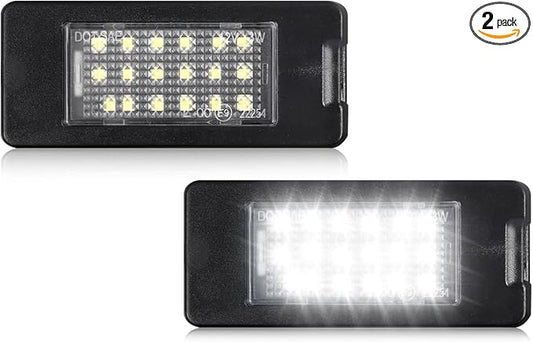 LESAUCE License Plate Lights Tag Lamp Assembly Replacement For 2015-2020 Cadillac Escalade ESV/Chevy Tahoe Suburban/GMC Yukon XL, 2015-2019 Cadillac AST, 2016-2022 Malibu, IP68 Waterprooof, 2PC