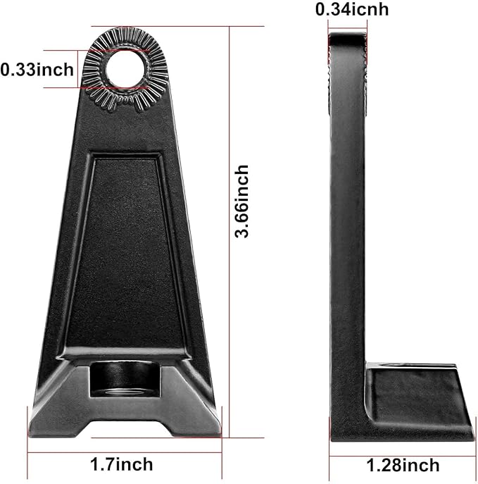Side Brackets, AKD Part Light Bar Mounting Brackets Kit Universal Side Mount Offroad Truck LED Bar Mounts 2 Pack