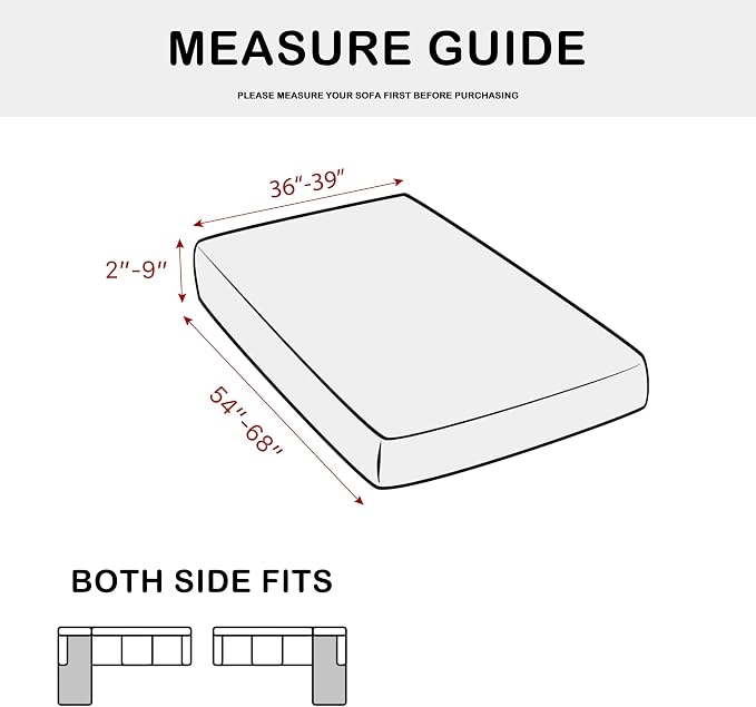 Yates Home Couch Covers for Sectional Sofa L Shape PU Leather Cushion Slipcover Water-Proof Elastic RV Chaise Seat Cover Protector Slip Cover for Settee Seater Replacement in Living Room（XXL, Ivory