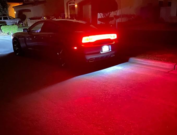 iJDMTOY OEM-Fit 3W Full LED License Plate Light Kit Compatible with 2005-2014 Dodge Charger Challenger Dart Avenger Magnum, Powered by 18-SMD Xenon White LED