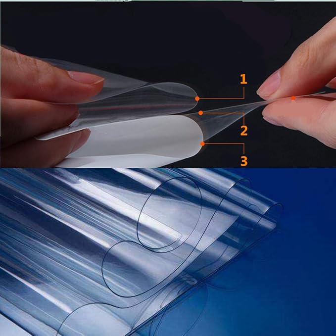 DIYAH Pro-Shield Heavy Duty PPF 84" X 60" / 7 FT X 5 FT - 8.5 mil Thickened Clear Paint Protection Film - Maximum Impact & Rock Chip Defense - Self-Healing Wrap with Tools