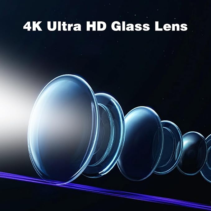 2026 New Lzmytsdklo 4 Pcs 4K HD Never Fade Laser Projection Lights Featuring Glass Lenses, Puddle Lights, Compatible with 1/2/3/4/5/6/7/X1/X2/X3/X4/X5/X6/X7/M/Z/GT M with Letter