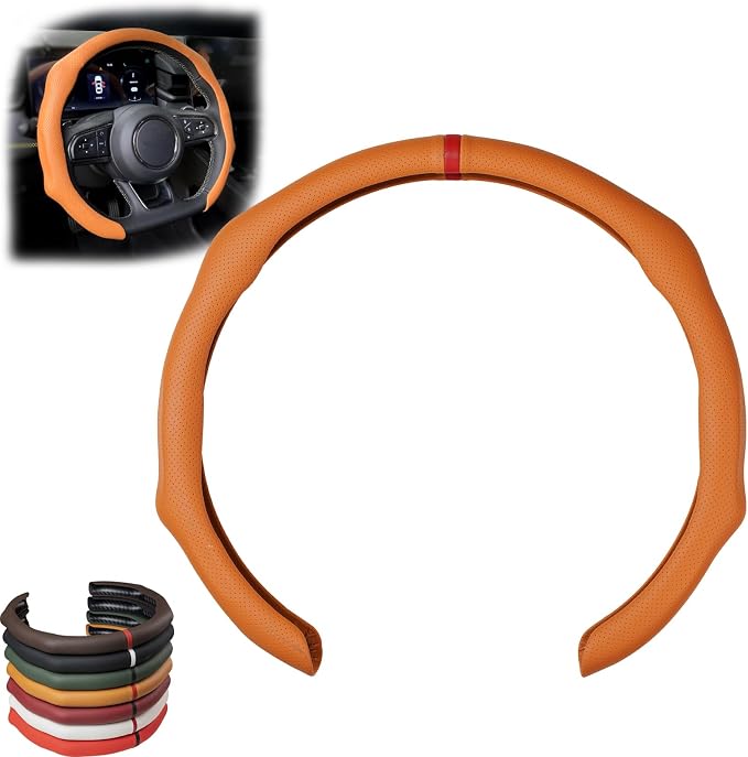 Breathable Non-Slip Ultra-Thin Steering Wheel Cover,Car Steering Wheel Cover Wheel Cover Protector,Atmungsaktive, rutschfeste und ultradünne Lenkradabdeckung