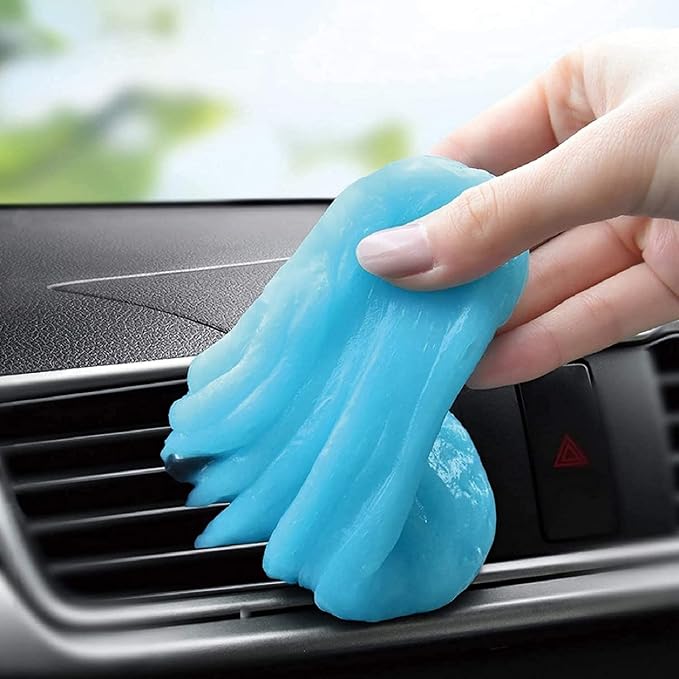 TICARVE Car Cleaning Gel for Car Keyboard Electronics Home Office 100g Bag | High Adhesion Dust Removal, Reusable, Leaves No Residue, Safe for Most Surfaces, Multi-scenario Cleaner, Lavender-scented