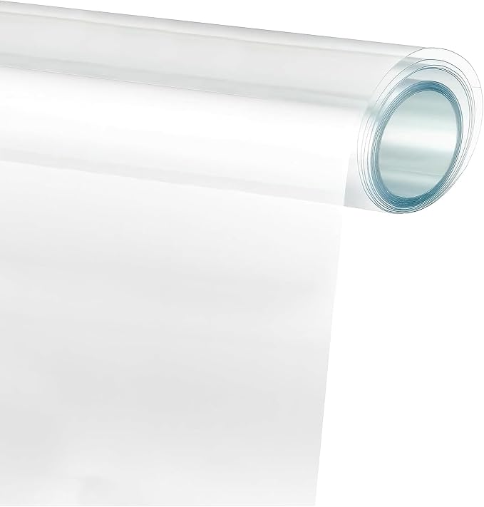 Lypumso Clear Vinyl Wrap, Transparent Protective Self Adhesive Car Wrap Film Vinyl Without Bubble Gloss Paint for DIY Car Moto Interior Exterior (Clear, 1ft x 10ft)