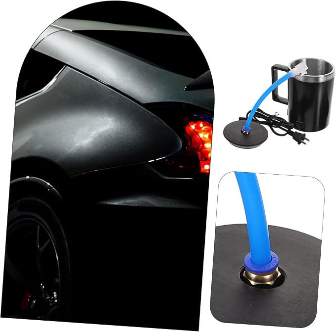 Headlight Restoration Kit Atomizing Cup Leakproof Nozzle | Plastic build, 110V CN plug, Black finish, Suitable for US use