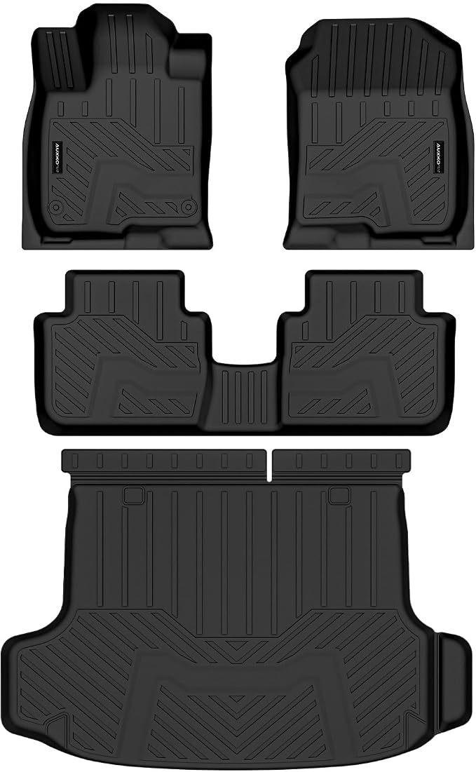 Auxko All Weather Floor Mats Cargo Mat for 2026 2025 Acura ADX TPE Liners Accessories Guard Odorless Anti-Slip Floor Liners & Trunk Liner for 2026 2025 Acura ADX