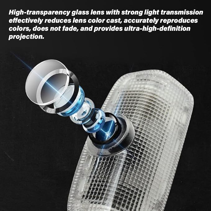 LED Door Projector Lights Fit for Infiniti Q50 Q60 Q70 QX50 QX60 QX70 QX80 G25 G37 EX FX M Series, HD Glass Lens Welcome Courtesy Puddle Lamps, Fade-Resistant Plug and Play (Dollar Pattern, 2pcs)