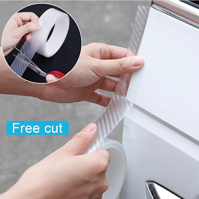 Storystore Car Door Edge Guards, 2.7In x 33Ft Door Sill Guard Protector, Anti-Scratch Adhesive Tape, Automotive Anti-Collision Strip for Car Door Edge/Front and Rear Bumper/Door Sill Protector