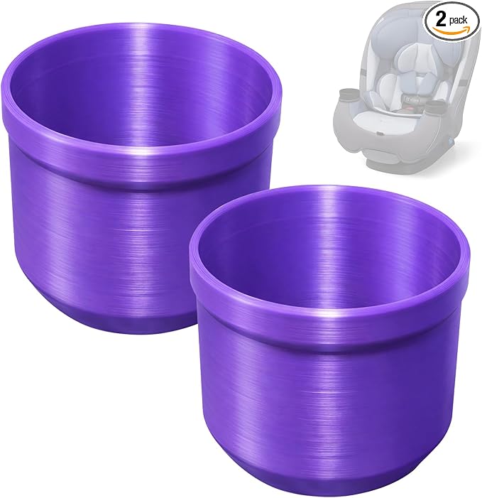 2 Pack Cup Holder Replacement for Safety 1st Grow and Go & EverFit, Maxi-Cosi Pria, Cosco All-in-One Car Seats (Model #C6577), Dual Cup Holders Set, Purple