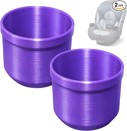 2 Pack Cup Holder Replacement for Safety 1st Grow and Go & EverFit, Maxi-Cosi Pria, Cosco All-in-One Car Seats (Model #C6577), Dual Cup Holders Set, Purple