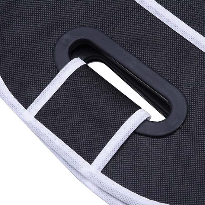 Car Trunk Organizer, Black, 3 Large Sections of Storage, Store Your Cleaning Supplies, Emergency Gear, Groceries, Tools, Great For On The Go Moms