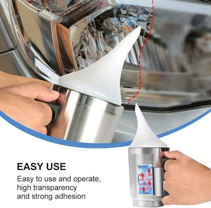 Car Headlight Restoration Kit,Auto Headlight Lens Glass Polish Repair Kit Atomizing Cup Headlight Renovation Tool Auto Restore Kit