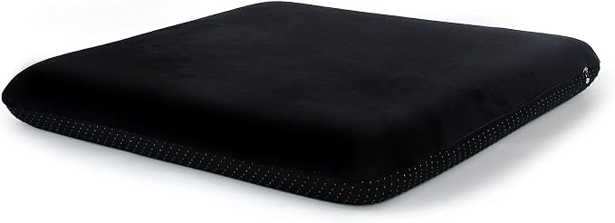 Sigmat Recliner Cushion for Elderly with Memory Foam 22x22x3 Inches Large Square Seat Cushion for Recliner Chair, Floor Pillow, Truck Seat Cushion Black