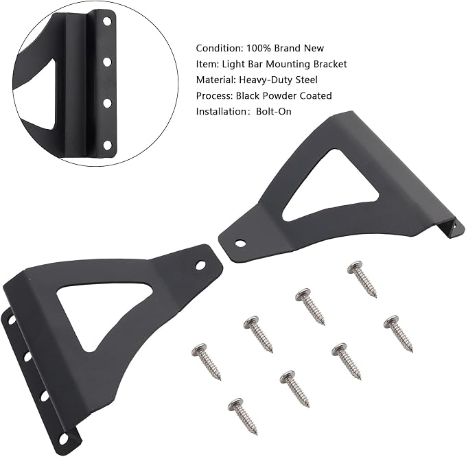 LED Light Bar Roof Mount Bracket 50"/52" 16-25 for Can-am Defender w/ Pro Fit Cage 2016+, Maverick Trail w/ Pro Fit Cage 2016+ Model