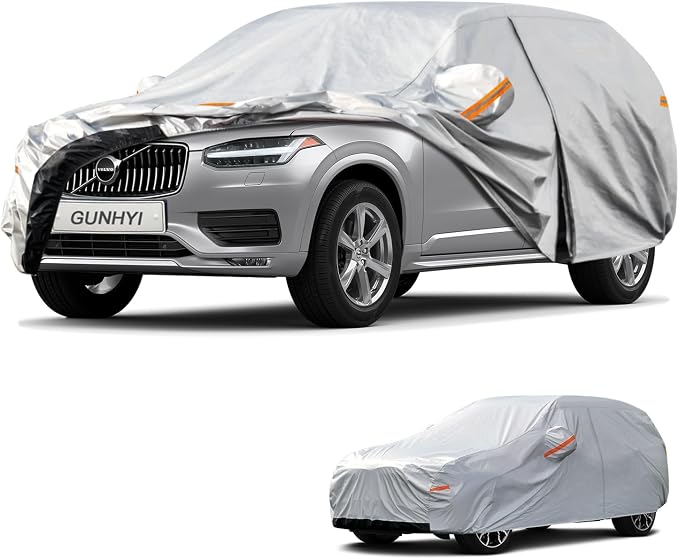 GUNHYI 6 Layers SUV Car Cover Custom Fit Volvo XC90 (2015-2026) Waterproof All Weather, Heavy Duty Outdoor Snow Sun Rain Uv Protection (Ships from US Warehouse, Delivery 3-8 Days)